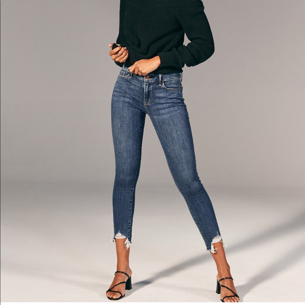 Abercrombie Harper Low Rise Ankle Jeans